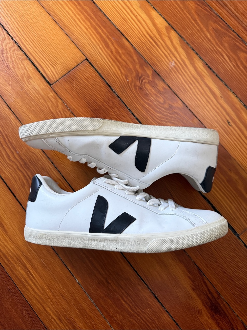 Veja White Leather Sneakers